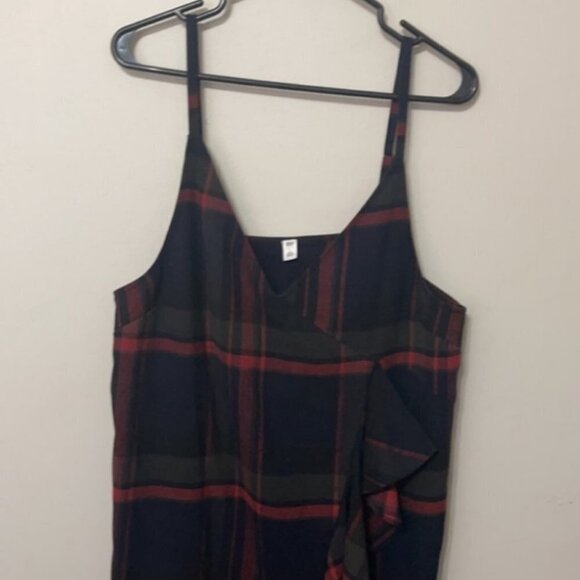 BP Plaid Ruffle Surplice Dress Size Large - Picture 4 of 5